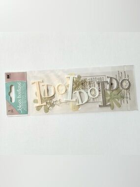 Jolee’s Boutique “I Do I Do I Do” 3D Dimensional Scrapbook Sticker